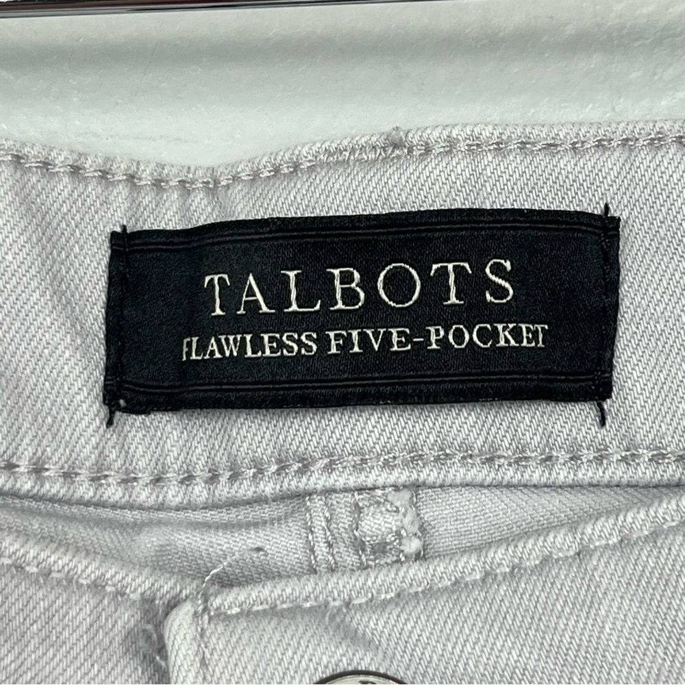 Talbots gray Flawless Five Pocket Slim Ankle denim jeans, size 16. - Picture 5 of 8